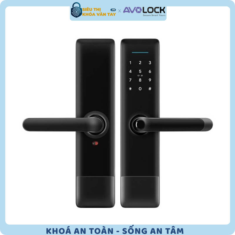 Khóa vân tay Avolock cửa gỗ AV 63 tích hợp công nghệ hiện đại, đảm bảo an toàn tuyệt đối