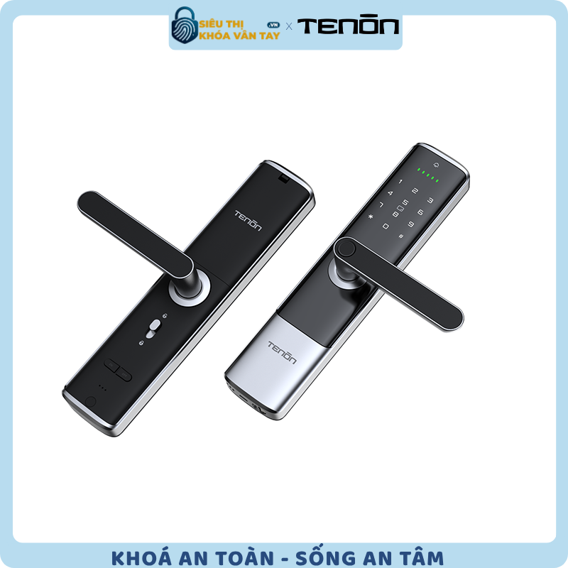 Khóa cửa thông minh Tenon K6 - mang đến khả năng bảo mật vượt trội cùng nhiều tính năng tiện ích.