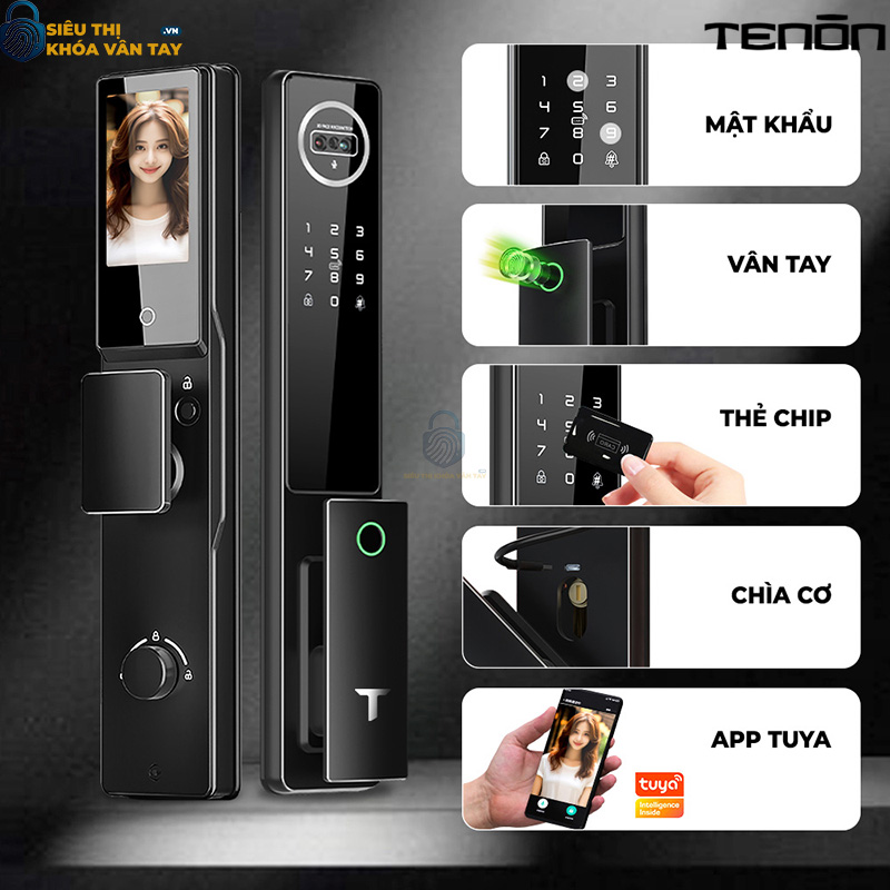 Khóa cửa thông minh Tenon A10 - giải pháp bảo mật hiện đại cho mọi gia đình