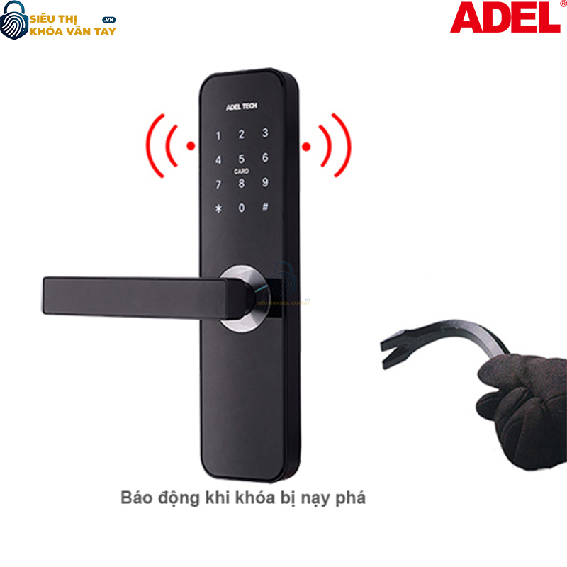 Khóa cửa điện tử Adel US12-LS4B là dòng khóa thông minh thế hệ mới được thiết kế tinh tế và bảo mật vượt trội