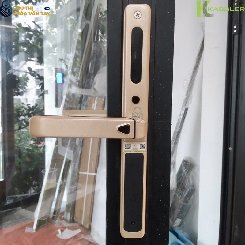 Kassler KL-599 Slide tích hợp công nghệ mở khóa bằng vân tay, mã số, thẻ từ, chìa cơ và app điện thoại
