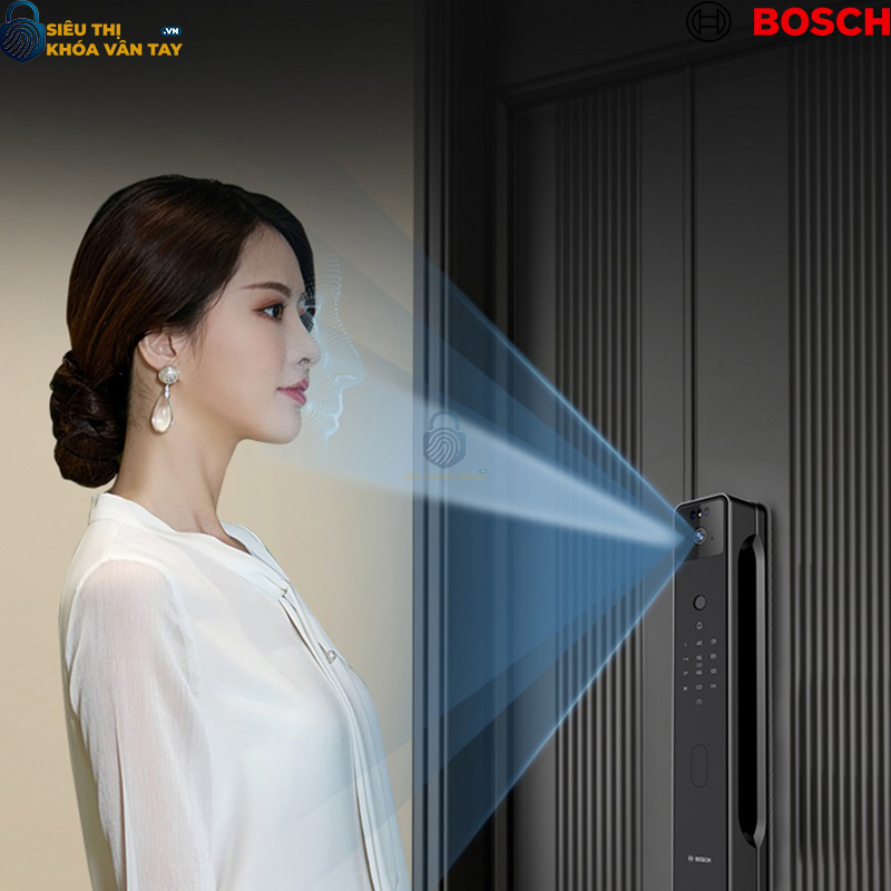 Khóa vân tay cửa gỗ Bosch.FU8 Plus