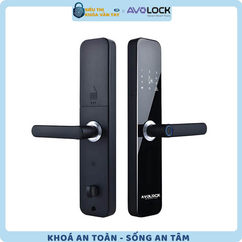 Khóa vân tay Avolock cửa gỗ AV 68 sở hữu thiết kế tinh tế, phù hợp với mọi không gian nội thất
