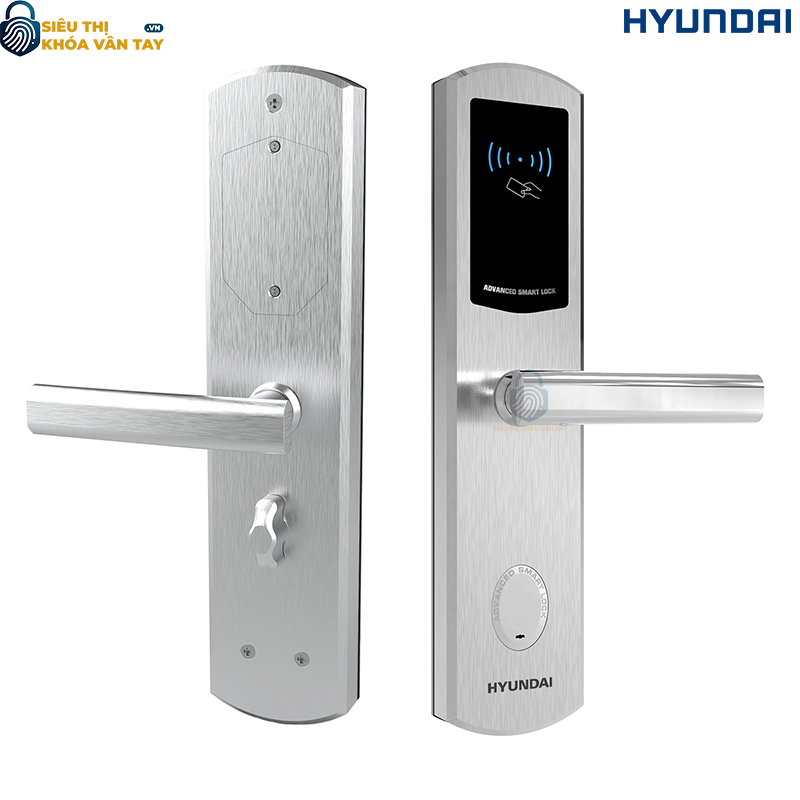 Khóa vân tay Hyundai HY-HL04 Silver – Sự lựa chọn tinh tế cho khách sạn hiện đại