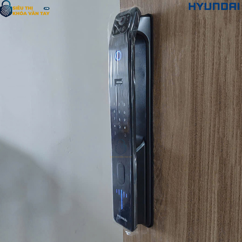 Khóa vân tay Hyundai HY-SLA808F Black chống trộm cao cấp