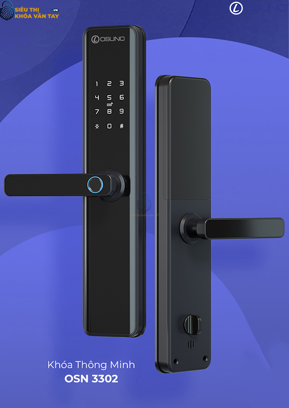 Khóa vân tay cửa gỗ Osuno OSN-3302