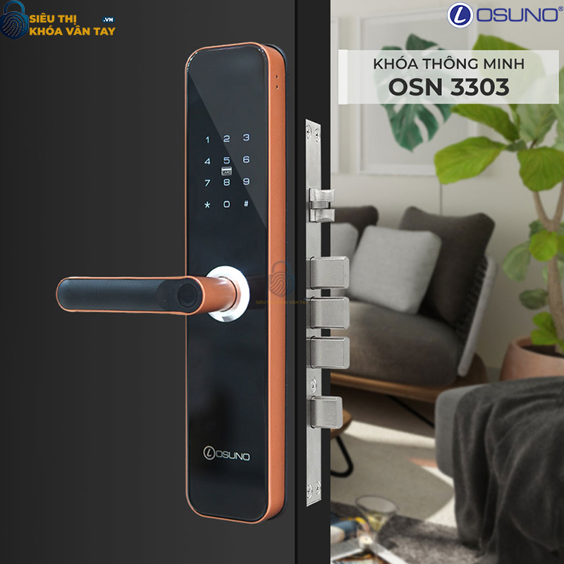 Khóa vân tay cửa gỗ Osuno OSN-3303