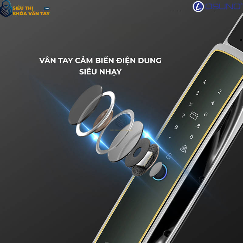 Khóa vân tay cửa gỗ Osuno OSN-3356