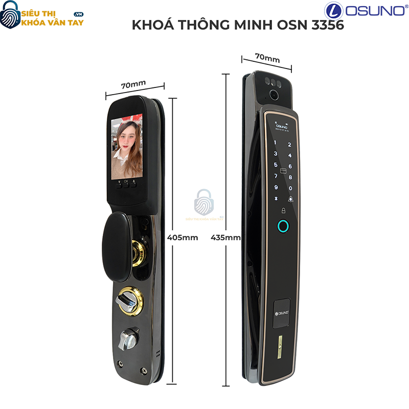Khóa vân tay cửa gỗ Osuno OSN-3356