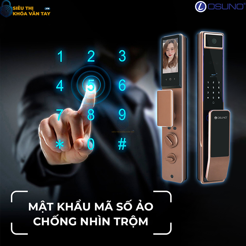 Khóa vân tay cửa gỗ Osuno OSN-3357