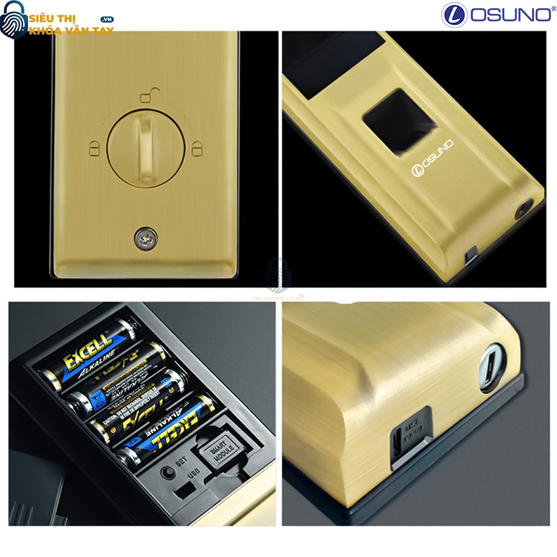Khóa vân tay cửa gỗ Osuno OSN-3363