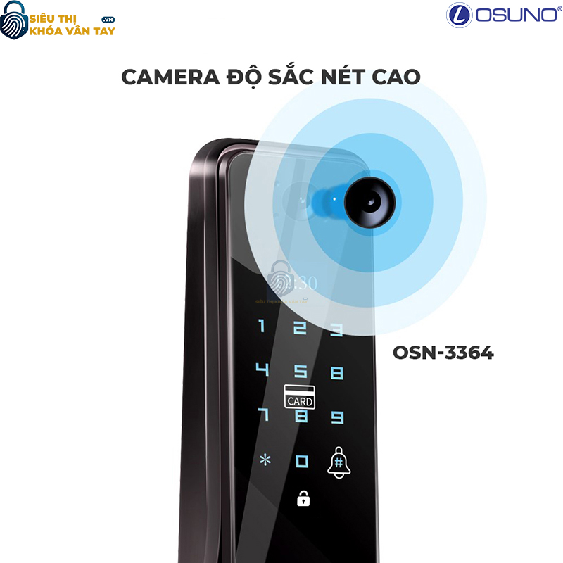 Khóa vân tay cửa gỗ Osuno OSN-3364