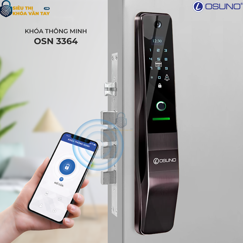 Khóa vân tay cửa gỗ Osuno OSN-3364