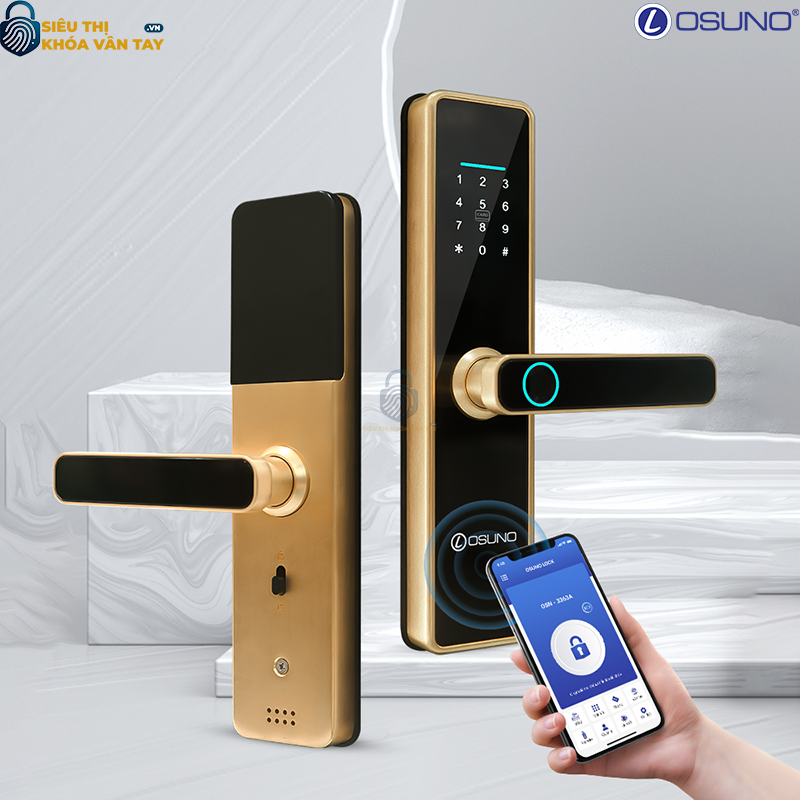 Khóa vân tay cửa gỗ Osuno OSN-3367A