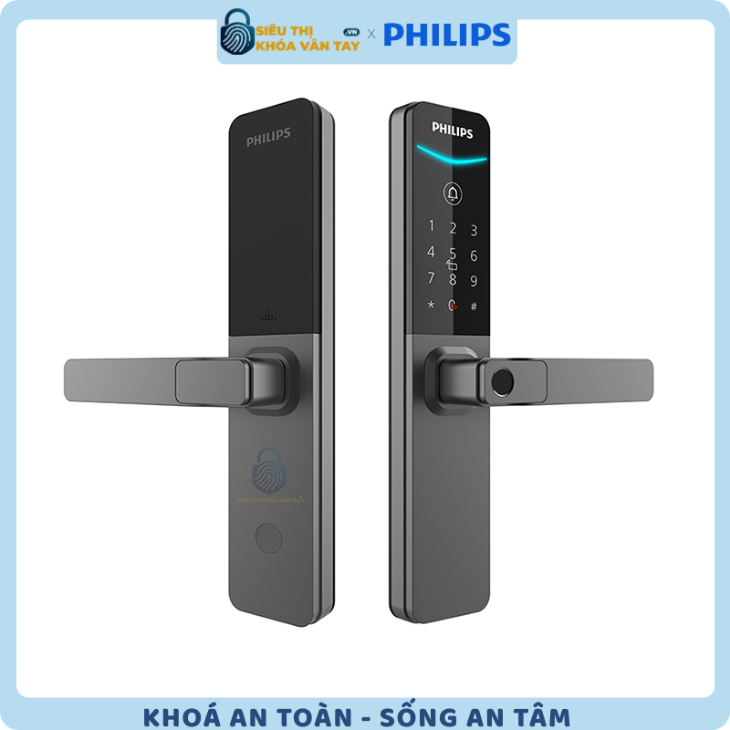 Khóa cửa vân tay Philips DDL615-5HBS