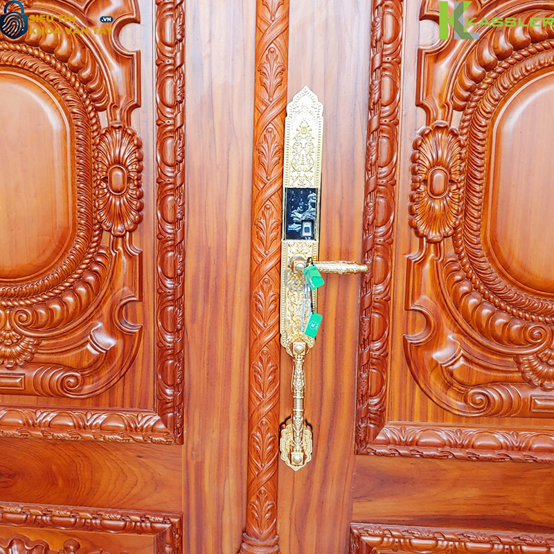 Khóa đại sảnh vân tay Kassler KL-999 Mạ vàng 24k