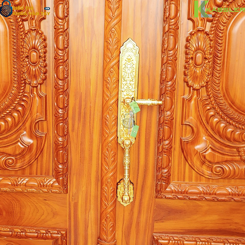 Khóa đại sảnh vân tay Kassler KL-999 Mạ vàng 24k