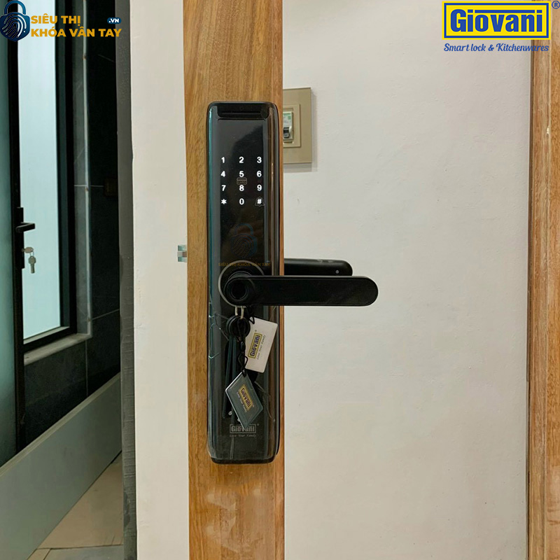 Khóa vân tay Giovani cửa gỗ GSL-A3BK màu đen