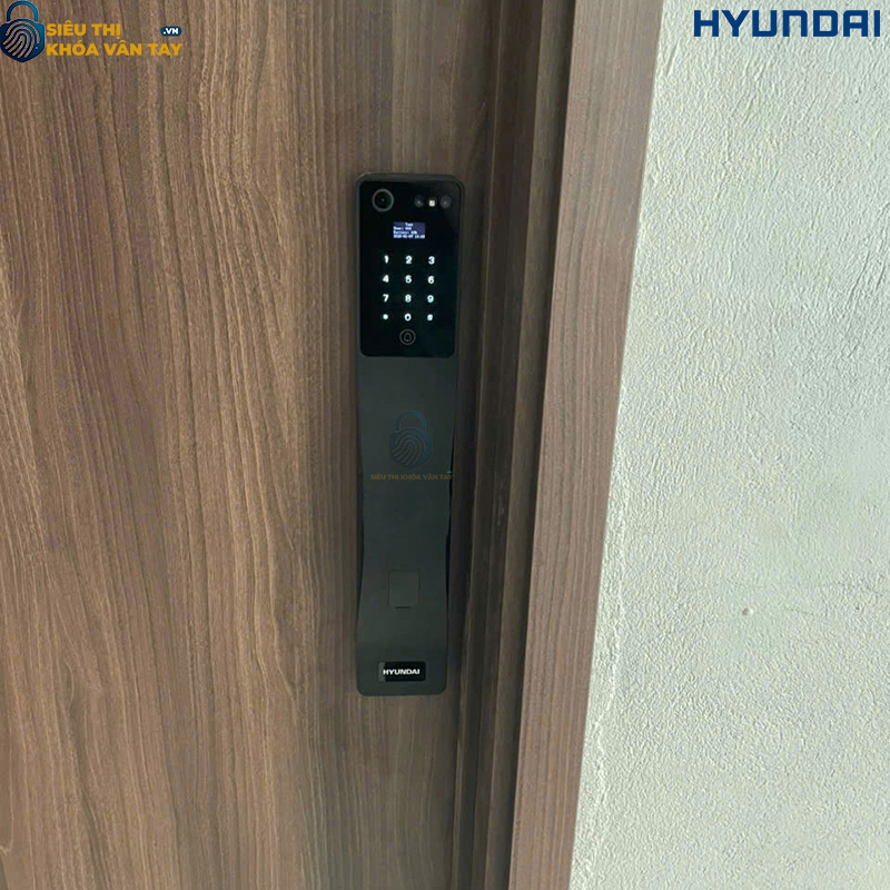 Khóa vân tay Hyundai HY-SLA807F Black chống trộm cao cấp
