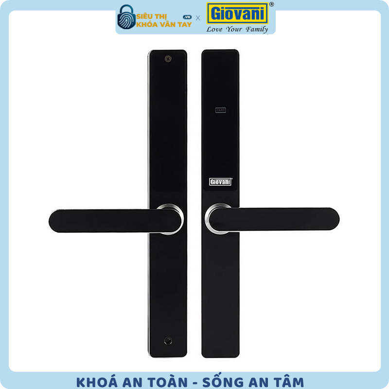 Khóa thông minh khách sạn Giovani cửa nhôm GSL-D103 với thiết kế hiện đại và bảo mật cao