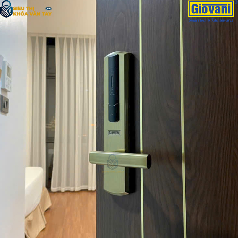 Giovani GSL-156C136 khóa thông minh giúp quản lý khách sạn hiệu quả, tối ưu hóa bảo mật