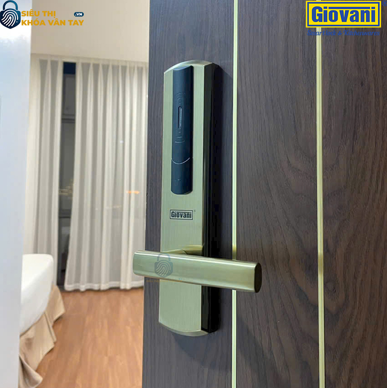 Giovani GSL-156C136 khóa thông minh giúp quản lý khách sạn hiệu quả, tối ưu hóa bảo mật