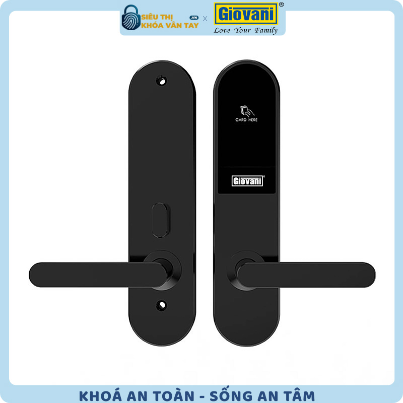 Khóa thông minh khách sạn Giovani GSL-T503 với thiết kế hiện đại và bảo mật cao