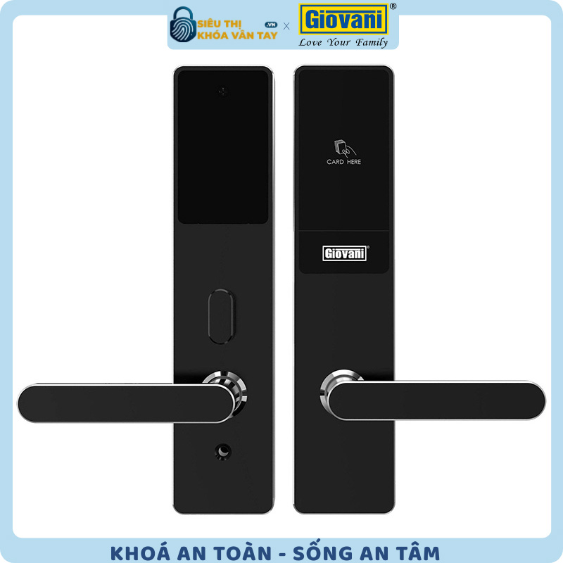 Khóa thông minh khách sạn Giovani GSL-X303 với thiết kế sang trọng và tính năng bảo mật vượt trội