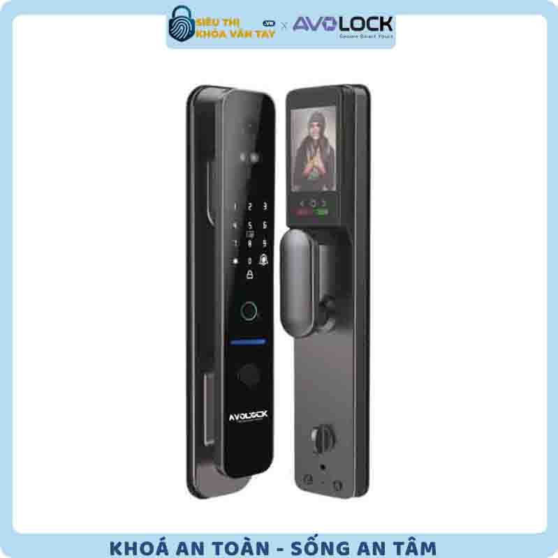 Khóa vân tay Avolock AL 86FRV thiết kế tinh tế, phù hợp cho cửa gỗ hiện đại