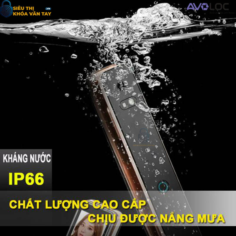 Mẫu khóa vân tay AL 86FRV có độ bền cao, chống phá khóa hiệu quả.
