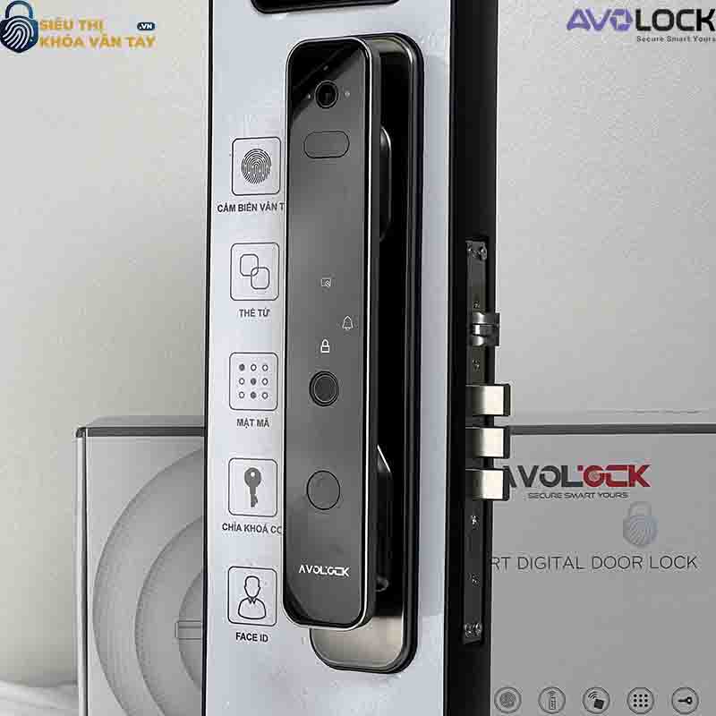 Khóa vân tay Avolock AL 86FRV thiết kế tinh tế, phù hợp cho cửa gỗ hiện đại