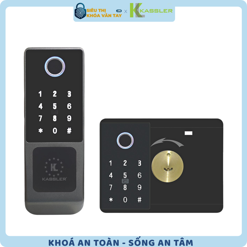 Khóa vân tay cửa cổng Kassler KL-579 I App
