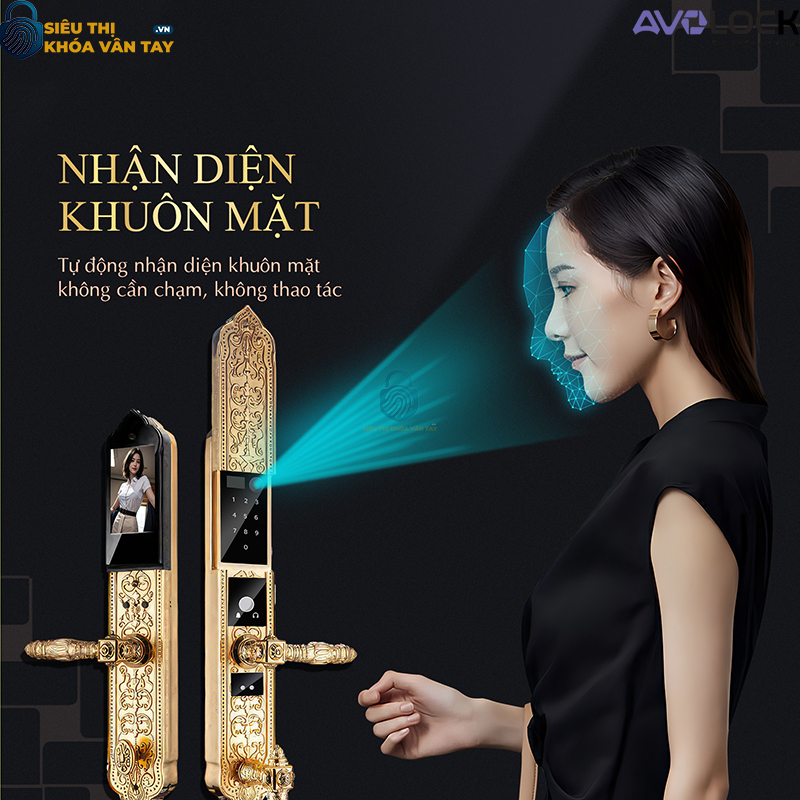 Tích hợp 5 phương thức mở khóa: vân tay, mã số, thẻ từ, chìa cơ và app điện thoại