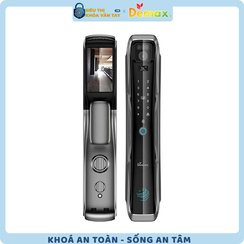 Khoá vân tay cửa gỗ Demax SL918 là dòng khoá thông minh cao cấp, tích hợp nhiều công nghệ hiện đại