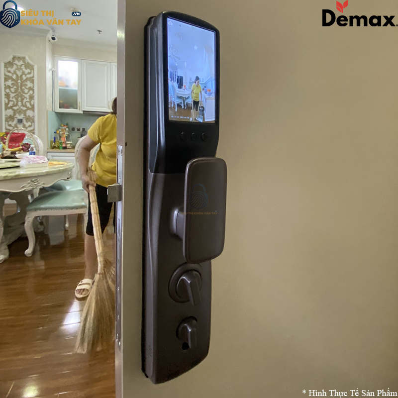 Demax SL918 có thiết kế sang trọng, phù hợp với cửa gỗ căn hộ, biệt thự và văn phòng