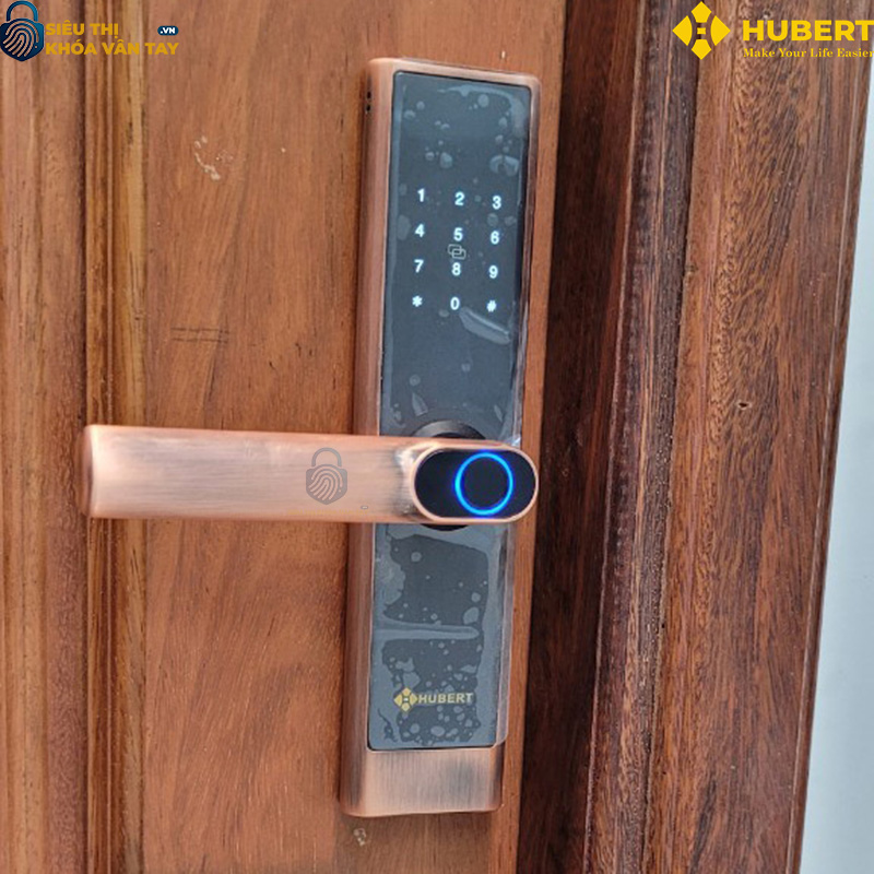 Khóa vân tay cửa gỗ Hubert CG39 MINI thiết kế nhỏ gọn, dễ sử dụng