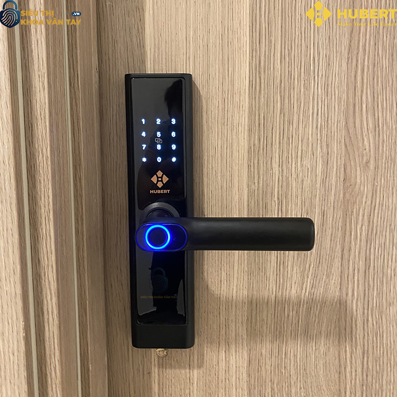 Khóa vân tay cửa gỗ Hubert CG39 MINI giải pháp bảo vệ cửa gỗ hiệu quả