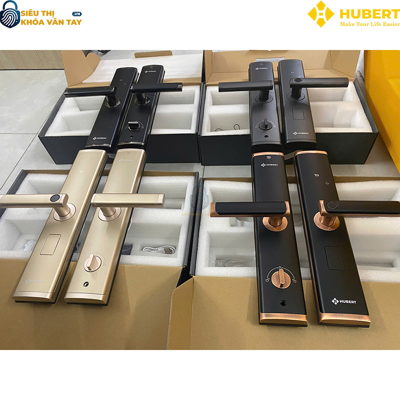 Khóa vân tay cửa gỗ Hubert CG61 an toàn và tiện lợi cho ngôi nhà của bạn