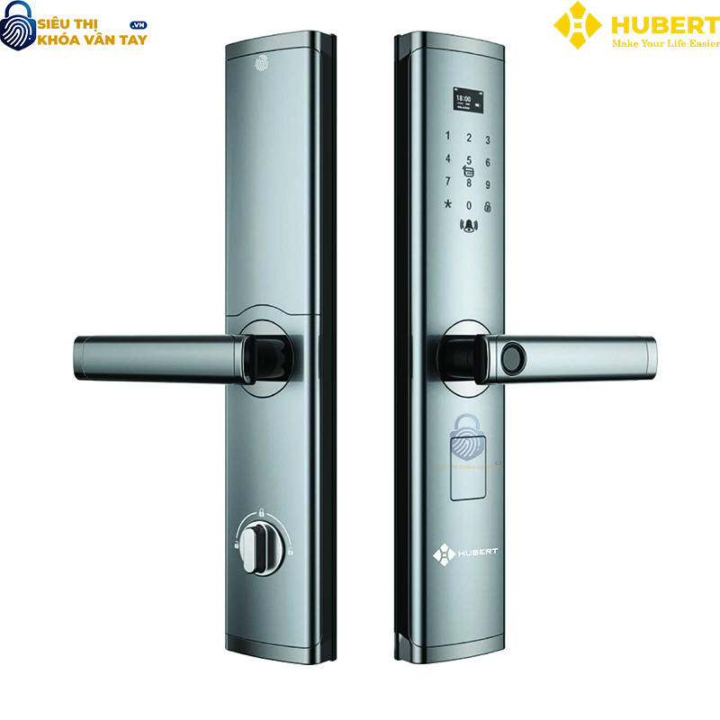 Khóa vân tay cửa gỗ Hubert CG61 bảo mật an toàn cho gia đình bạn