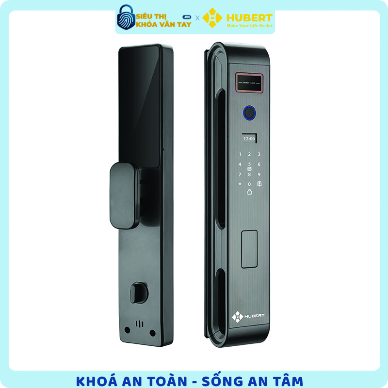 Khóa vân tay cửa gỗ Hubert CG65 chính hãng cao cấp