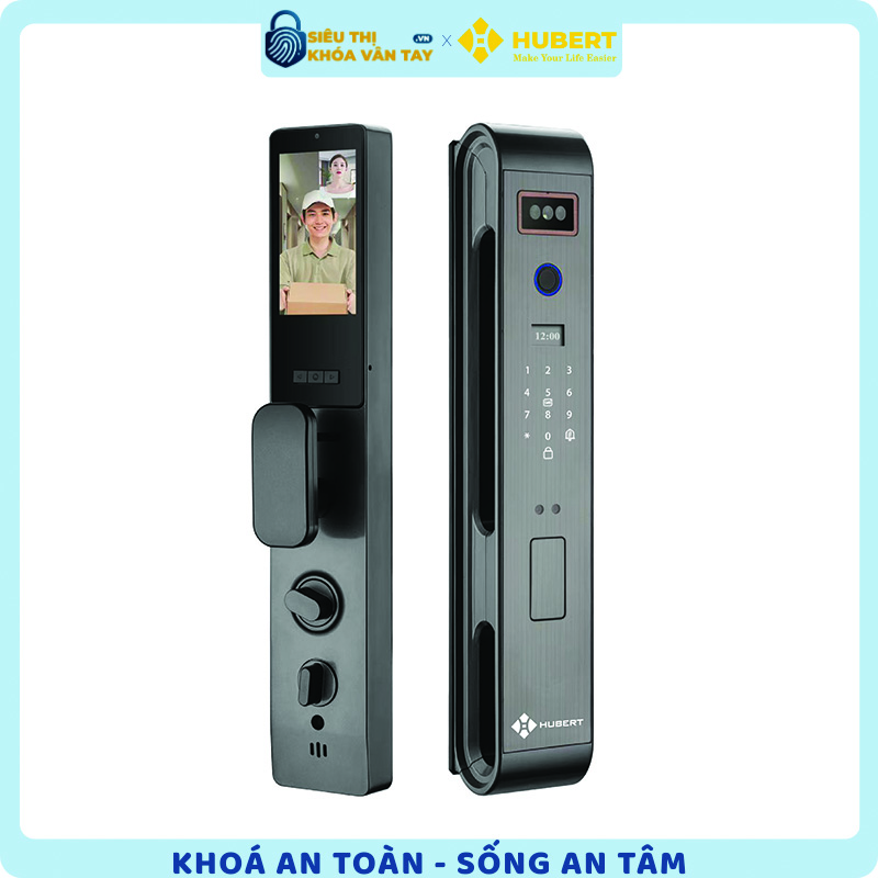 Khóa vân tay cửa gỗ Hubert CG65VF chính hãng cao cấp