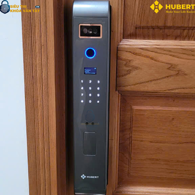 Khóa vân tay cửa gỗ Hubert CG65VF an toàn chống trộm