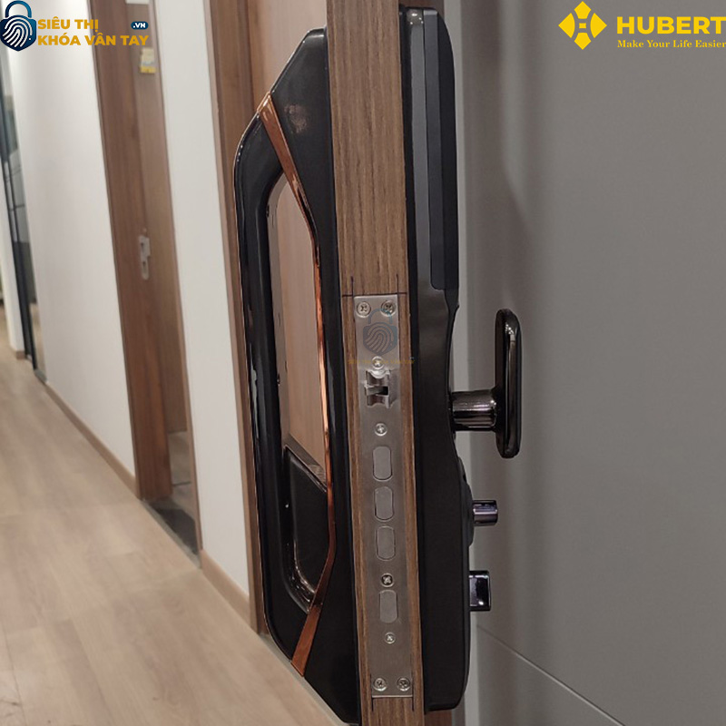 Khóa vân tay cửa gỗ Hubert CG68 COPPER an toàn chống trộm