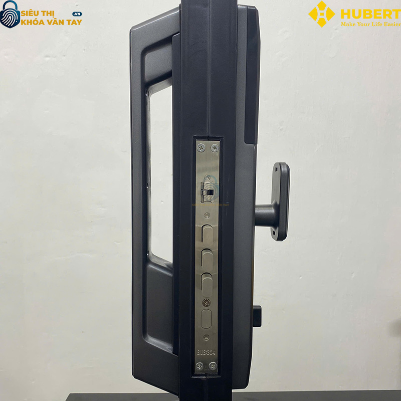 Khóa vân tay cửa gỗ Hubert CG69 BLACK an toàn chống trộm