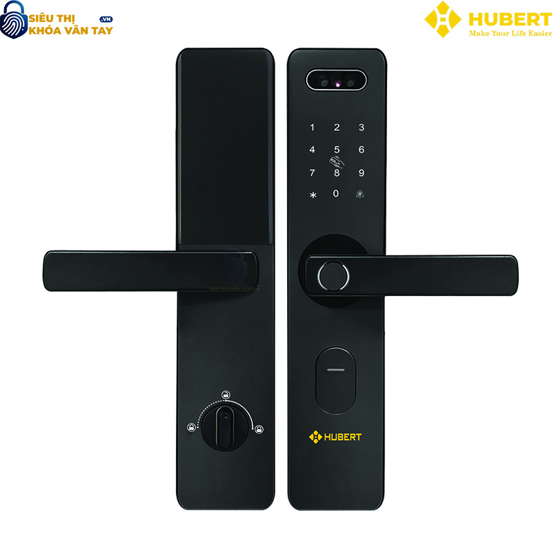 Khóa vân tay cửa gỗ Hubert CG75 thông minh bảo mật