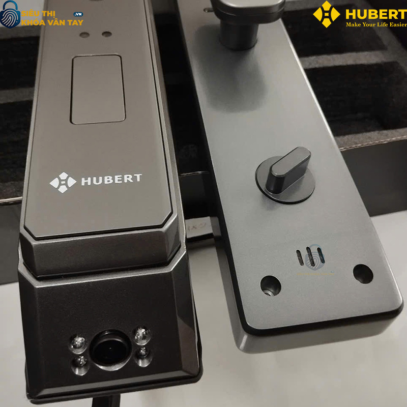 Khóa vân tay cửa gỗ Hubert CG81VF thiết kế hiện đại