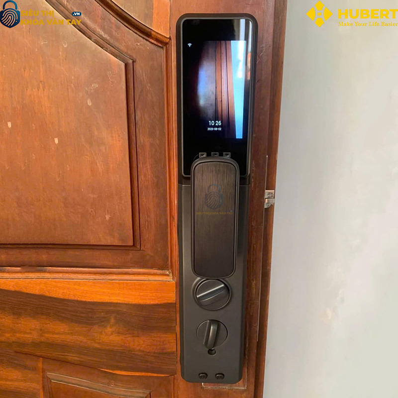 Khóa vân tay cửa gỗ Hubert CG82VF an toàn chống trộm