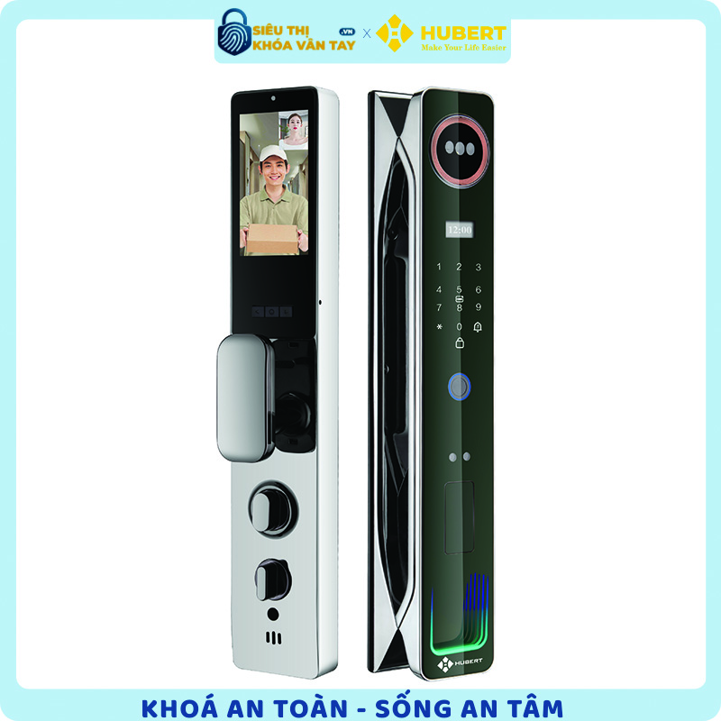 Khóa vân tay cửa gỗ Hubert CG85VF chính hãng cao cấp