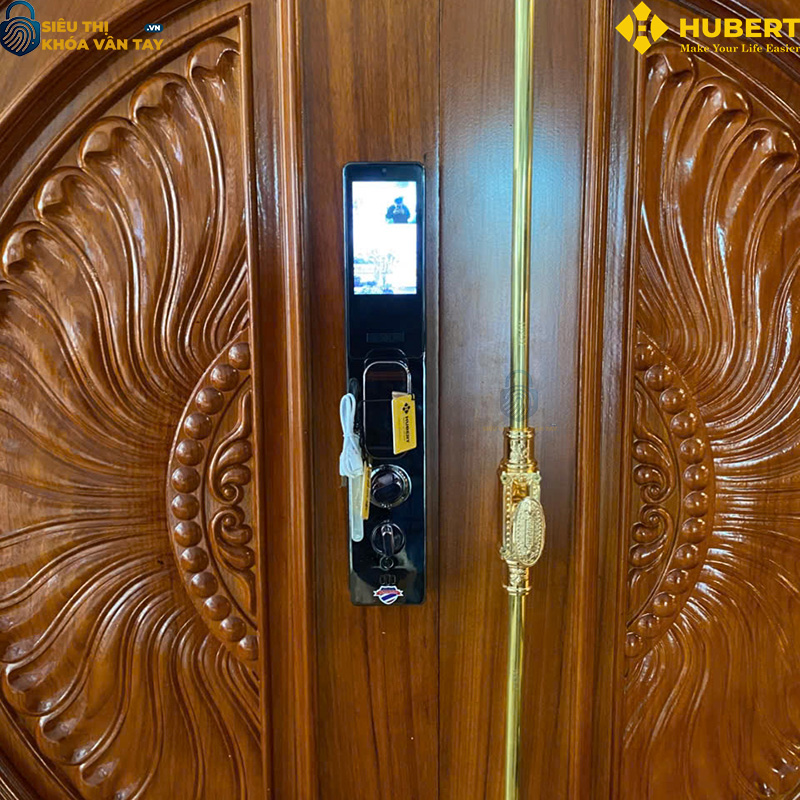 Khóa vân tay cửa gỗ Hubert CG85VF chính hãng cao cấp