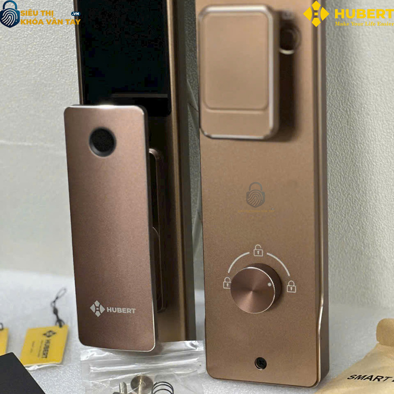 Khóa vân tay cửa gỗ Hubert CG87VF TITAN an toàn chống trộm